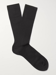 Falke No. 2 Cashmere-blend Socks In Black