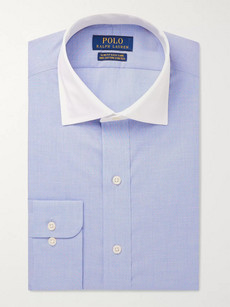 Polo Ralph Lauren Blue Slim-fit Checked Cotton Shirt - Blue