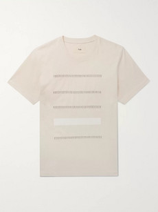 Folk Degree Embroidered Printed Cotton-jersey T-shirt - Ecru