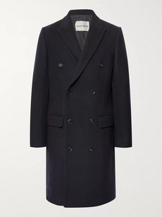 Salle Privée Ives Double-breasted Wool-blend Coat In Blue