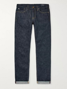The Workers Club Slim-fit Selvedge Denim Jeans In Blue