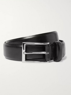 Jcrew 3cm Black Glossed-leather Belt