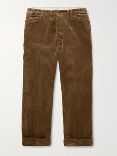 Chimala Wide-leg Cotton-corduroy Trousers In Tan