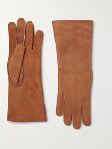 Anderson & Sheppard Shearling Gloves In Tan