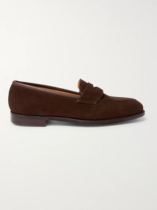 GEORGE CLEVERLEY BRADLEY SUEDE PENNY LOAFERS