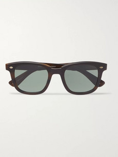 Garrett Leight California Optical Calabar 49 Square-frame Matte-acetate Sunglasses In Brown