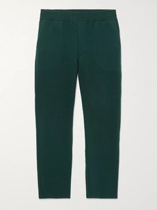 Berluti Cashmere And Wool-blend Sweatpants In Green