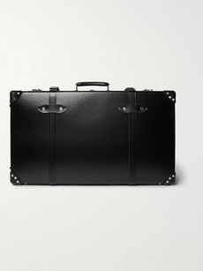 Globe-trotter 30" Leather-trimmed Trolley Case In Black