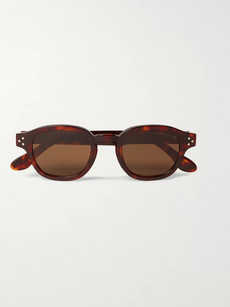Cutler And Gross Round-frame Tortoiseshell Acetate Sunglasses In Brown