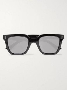 Cutler And Gross Square-frame Acetate Mirrored Sunglasses - Black - One Siz