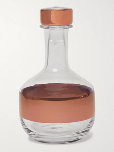 Tom Dixon Tank Painted Glass Decanter In Clear