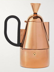 TOM DIXON COPPER-PLATED STAINLESS STEEL STOVETOP COFFEEMAKER