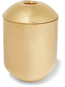 Tom Dixon Form Brass Tea Caddy In Gold