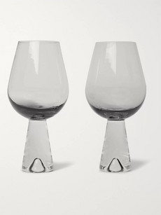 Tom Dixon Tank Set Of Two Dégradé Wine Glasses In Black