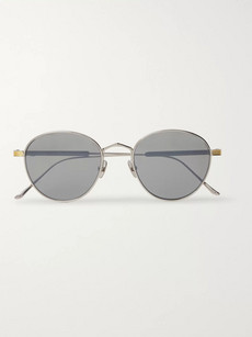 Cartier Signature C De  Silver And Gold-tone Titanium Polarised Sunglasses