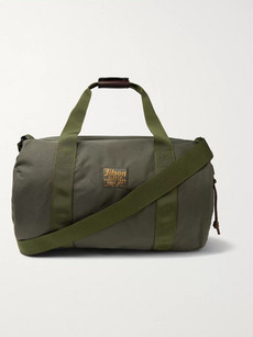 Filson Leather-trimmed Twill Duffle Bag - Green - One Siz