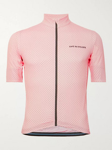 Cafe Du Cycliste Fleurette Cycling Jersey In Pink