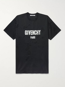 givenchy blurred t shirt