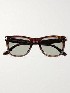 Tom Ford Leo D-frame Tortoiseshell Acetate Polarised Sunglasses