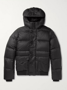 Canada Goose Ventoux Quilted Nylon Hooded Down Jacket In Black