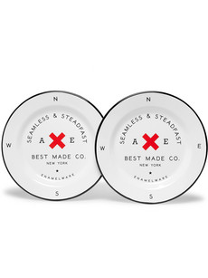 Best Made Company Enamel Plate Set In White