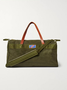 Best Made Company Leather-trimmed Canvas Holdall - Army Green - One Siz