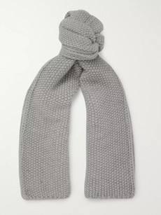 The Workers Club Merino Wool Scarf In Gray