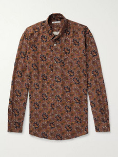 Our Legacy Paisley-print Twill Shirt In Brown