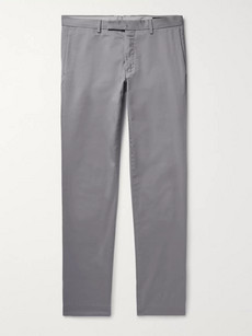 Polo Ralph Lauren Slim-fit Stretch-cotton Twill Chinos In Gray