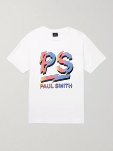 Ps By Paul Smith Logo-print Organic Cotton-jersey T-shirt In White ...