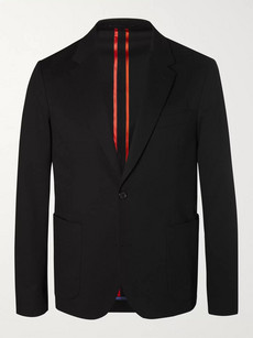 PS BY PAUL SMITH BLACK SLIM-FIT UNSTRUCTURED STRETCH-COTTON BLAZER