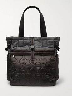 Paul Smith Quilted Nylon Tote Bag In Brown