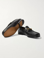 Gucci Roos Horsebit Leather Loafers