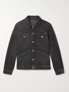 Tom Ford Stretch-cotton Corduroy Jacket In Black