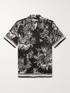 Givenchy Cottons Camp-Collar Printed Cotton Shirt