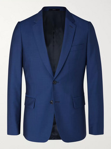 Paul Smith Light-blue Soho Slim-fit Wool And Mohair-blend Suit Jacket