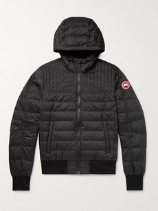 Canada Goose Cabri Slim-fit Quilted Nylon-ripstop Hooded Down Jacket In Black