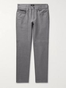 Dunhill Slim-fit Denim Jeans In Gray