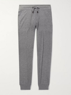 Ermenegildo Zegna Slim-fit Tapered Cashmere Sweatpants In Gray