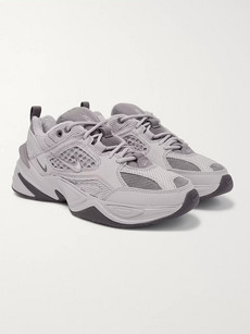 Nike M2k Tekno Sp Leather And Mesh Sneakers In Gray | ModeSens