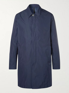 Mr P Shower-resistant Shell Raincoat In Navy