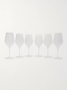 L'atelier Du Vin Good Size N°2 Set Of Six Wine Glasses In Neutrals