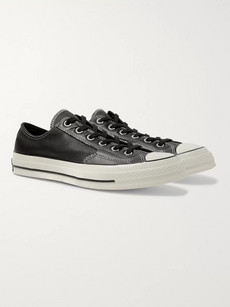 converse 70s low black leather