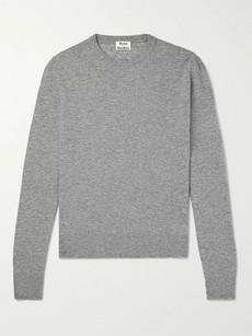 Acne Studios Niale Wool-blend Sweater In Gray | ModeSens