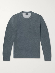 Club Monaco Ribbed Cashmere Sweater In Charcoal