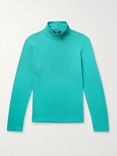 Calvin Klein 205w39nyc Slim-fit Logo-embroidered Stretch-cotton Jersey ...