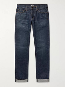 Tom Ford Slim-fit Selvedge Denim Jeans In Blue