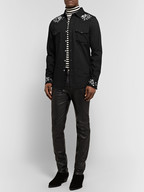 Saint Laurent Slim-Fit Embroidered Cotton Western Shirt