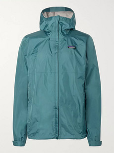Patagonia Torrentshell Waterproof Ripstop Hooded Jacket In Blue