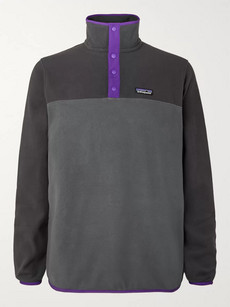 Patagonia Micro D Snap-t Fleece Sweatshirt In Gray